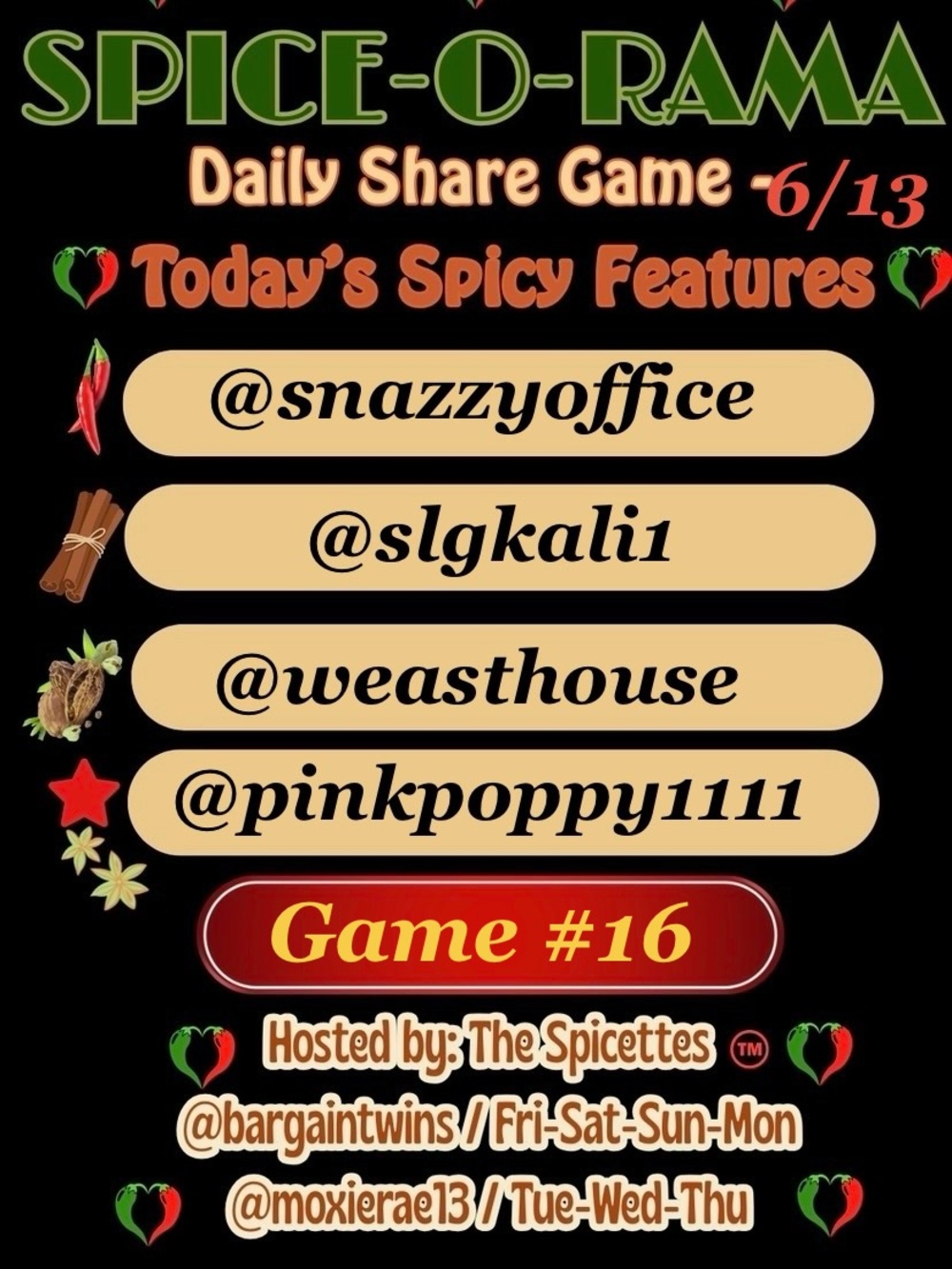 SUNDAYβS UP!
ON GAME GAME 17
TIME TO MOVE IT!
LAST CALL
STAY SPICY, FRIENDS! - Picture 5 of 15